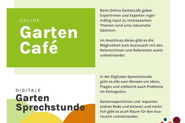 Gartencafe, Gartensprechstunde Vorschau